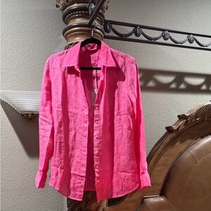Women’s  Pink Linen Shirt. NWT